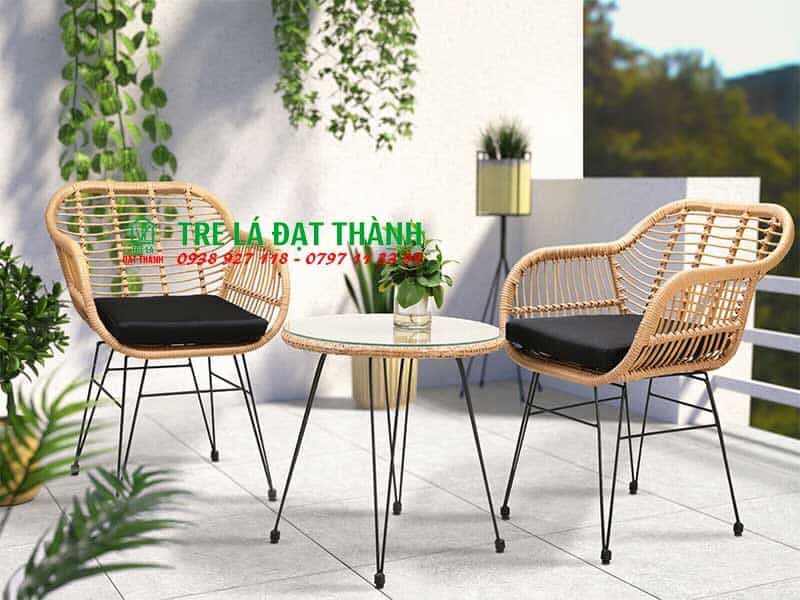 Bộ Bàn Ghế Mây Uống Trà - BBGMUT016